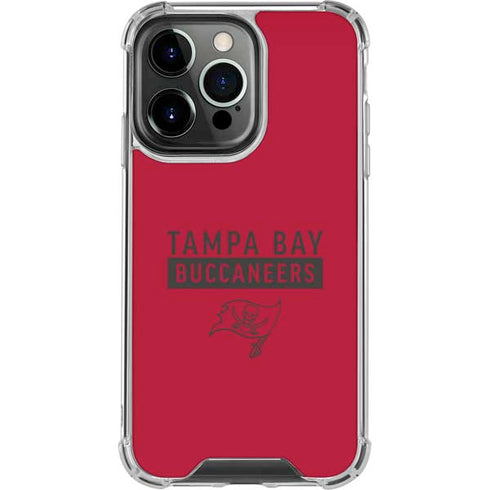 NFL Tampa Bay Buccaneers Red Performance Series iPhone 16 Pro Clear Case